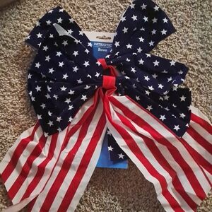 Patriotic Star and Stripe Bow